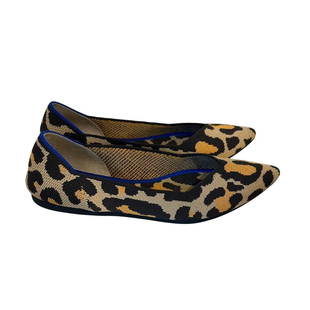 Rothy's Womens The Point Big Cat Knit Fabric Slip On Ballet Flats Shoes Sz 7.5 - Picture 2 of 11